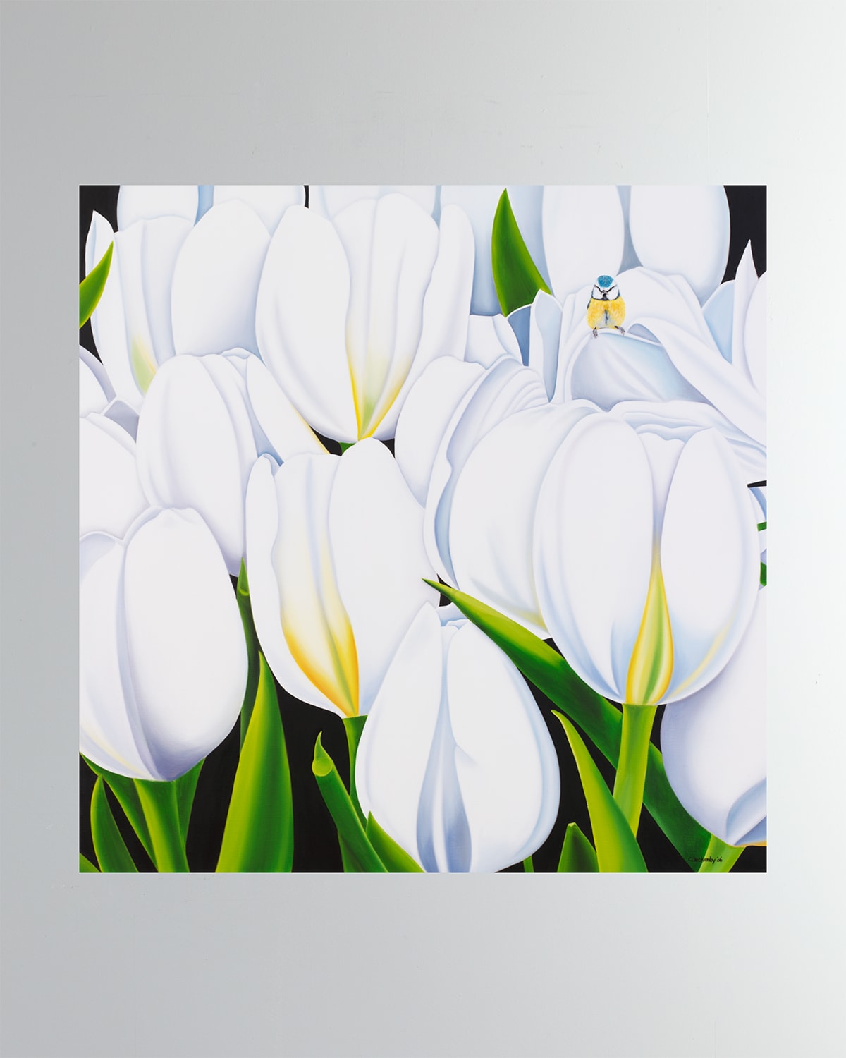 Shop Dechamby Design Tulipes Blanches Fine Art Print In White