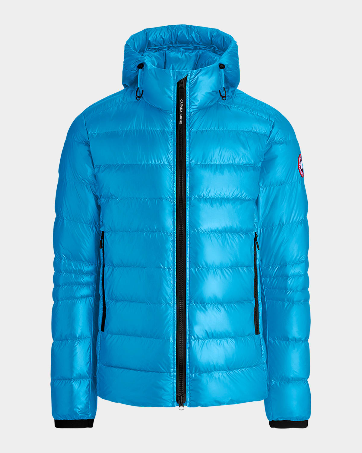 Canada Goose Men's Crofton Quilted Hooded Jacket In Glacier Blue Bleu Banquise