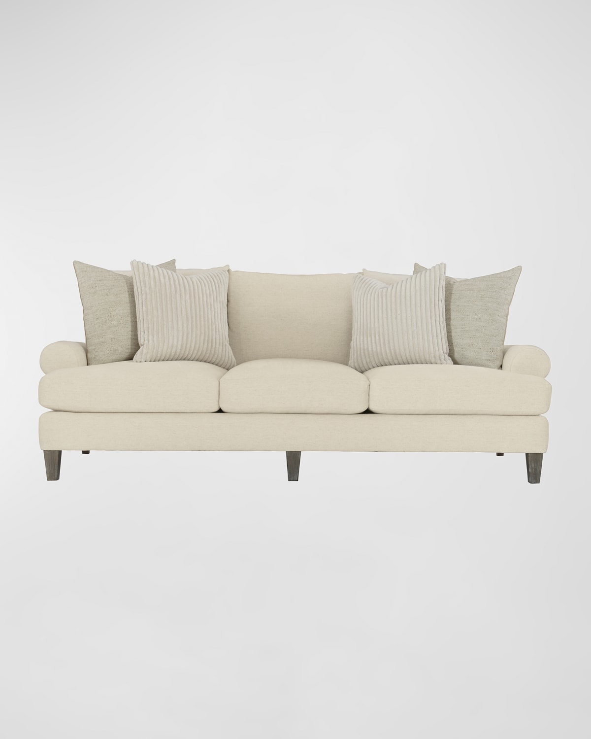 Bernhardt Isabella Cream Fabric Sofa In Vanilla