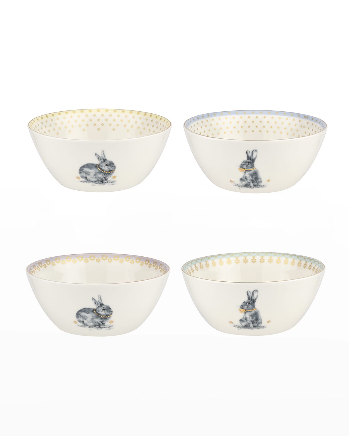 Shop Spode Meadow Lane Cereal Bowls, Set Of 4 In White
