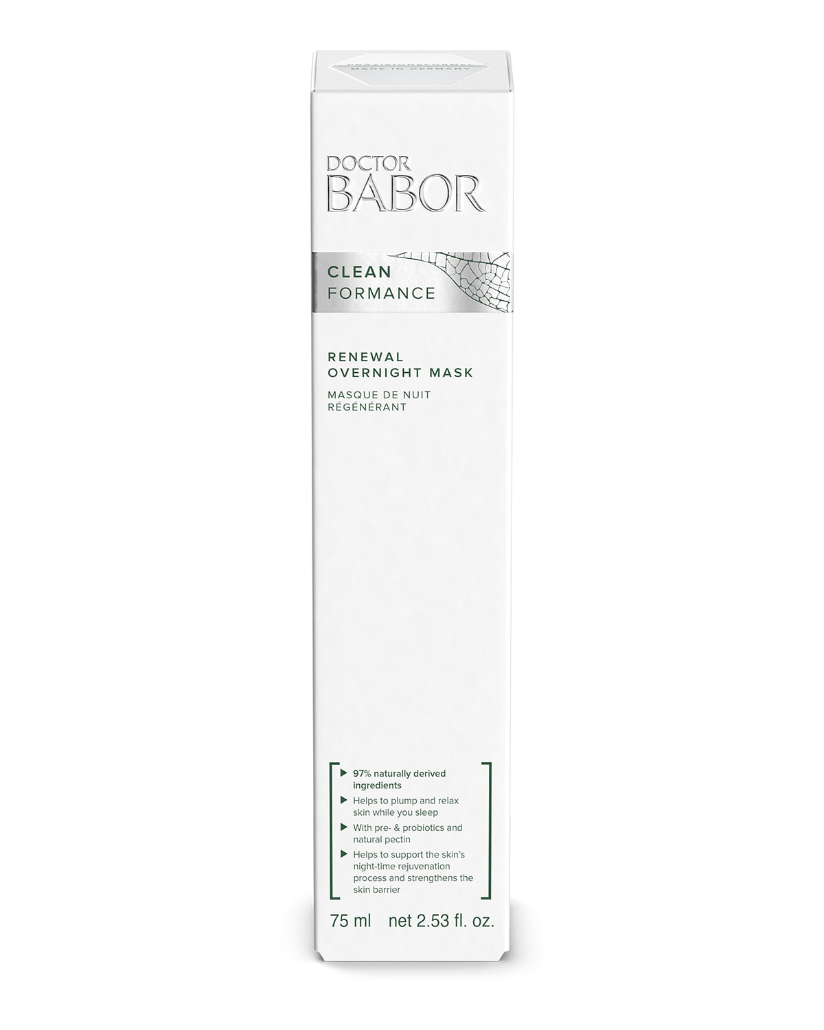 BABOR Cleanformance Renewal Overnight Mask, 2.5 oz.