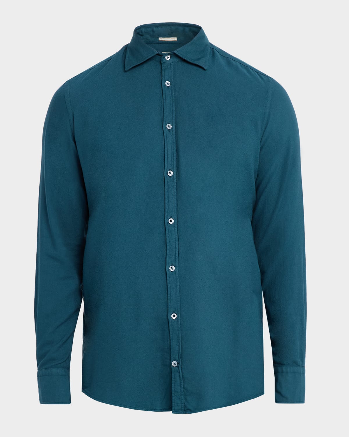 Massimo Alba Men's Genova Solid Sport Shirt In Blue