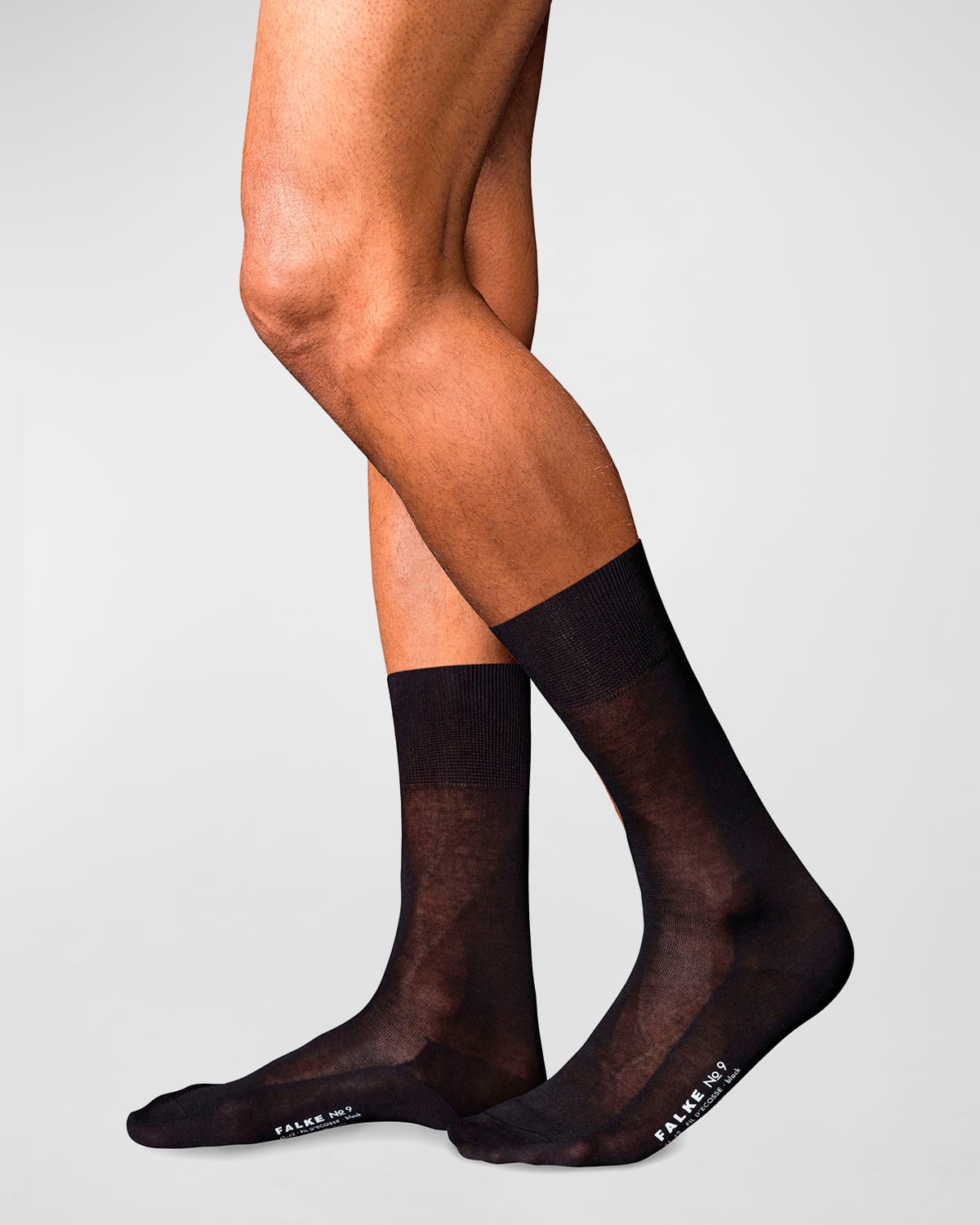 Falke Men's Egyptian Cotton Dress Socks In Black