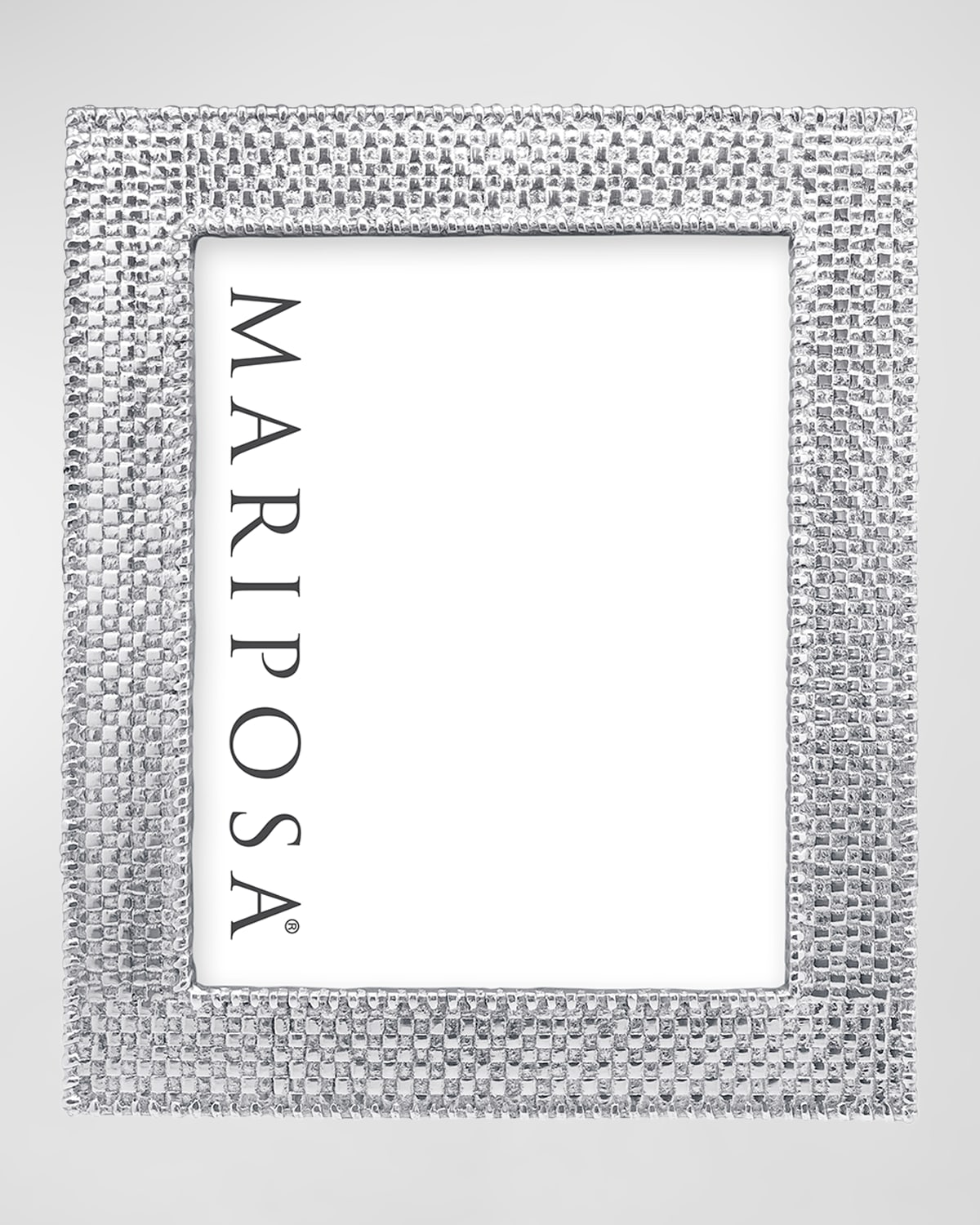 Mariposa Basketweave Picture Frame In Silver