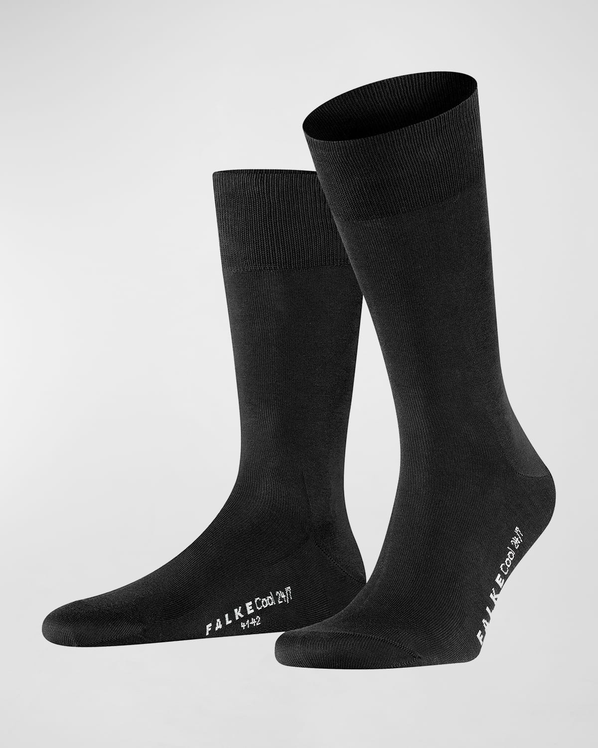 Falke Men's Cool 24/7 Moisture Wicking Cotton Socks In Black