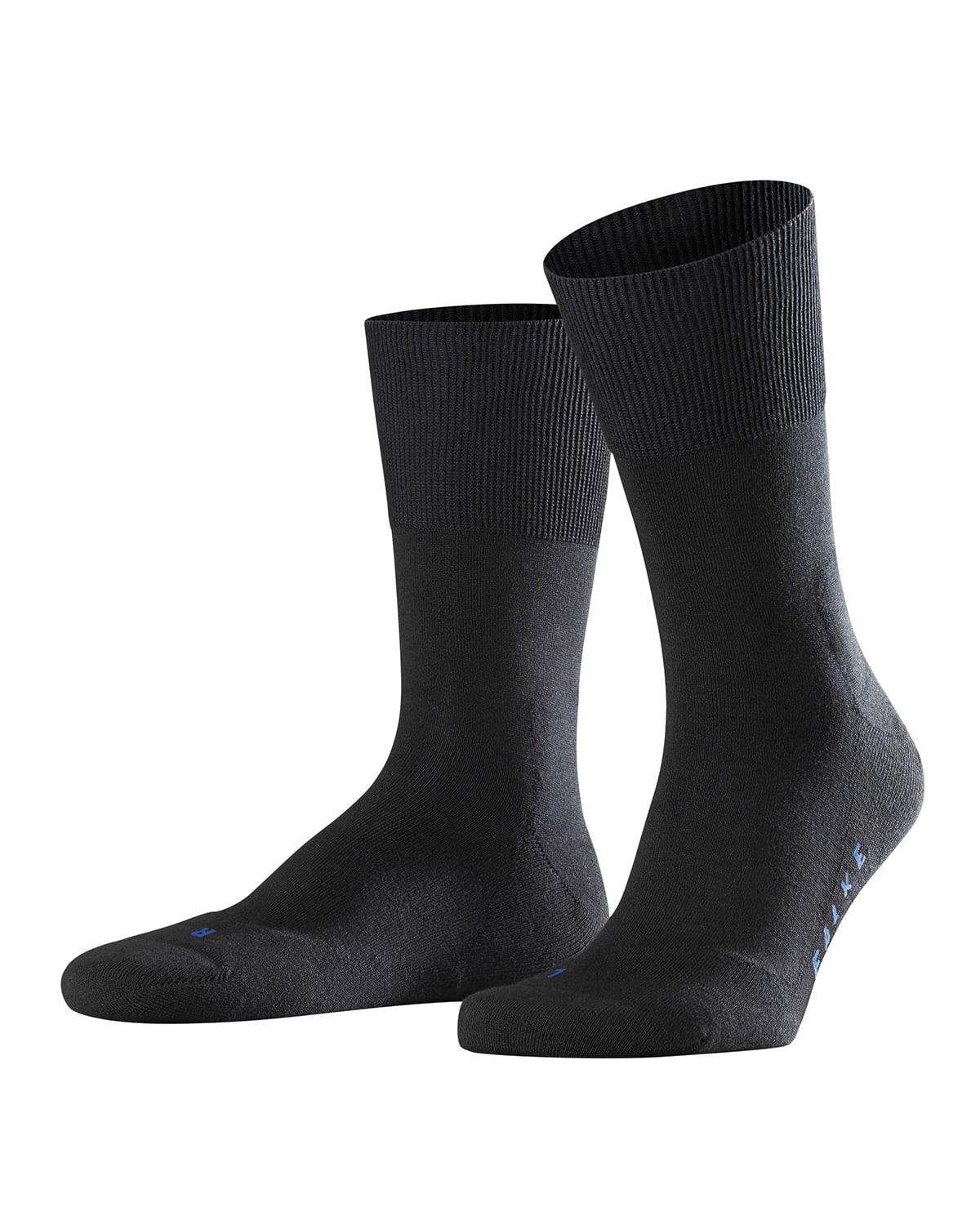 Falke Men's Run Plush-sole Socks In Black