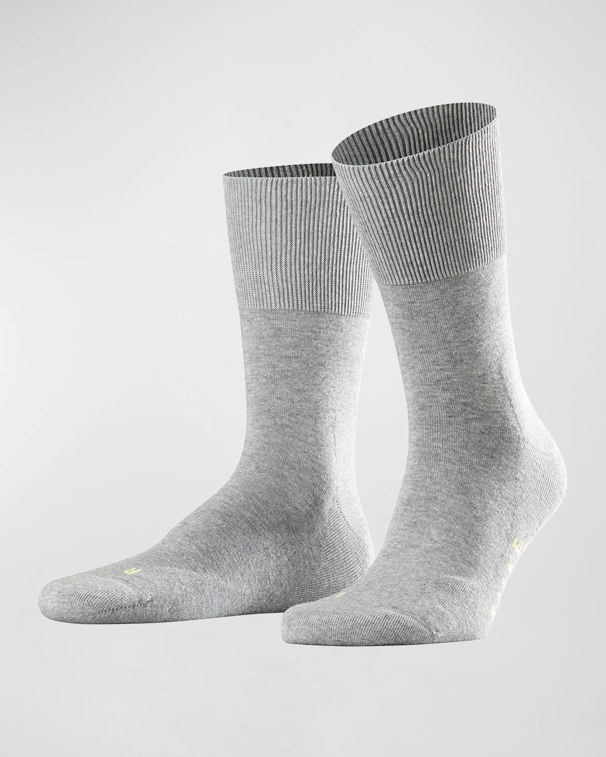 Falke Sensitive London Cotton Blend Solid Socks In Light Grey