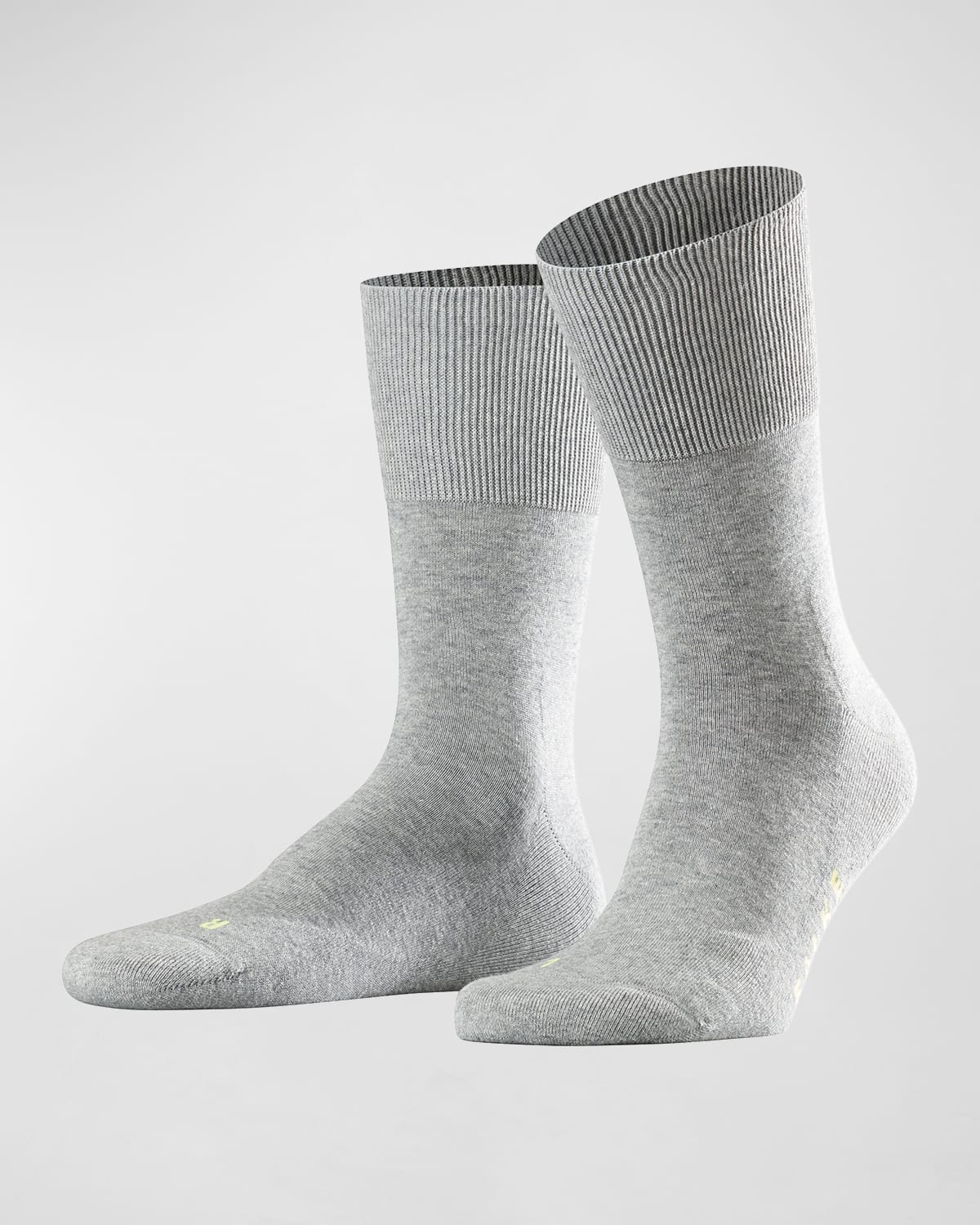 Shop Falke Men's Run Plush-sole Socks In Light Grey