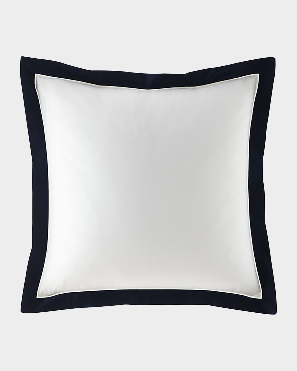 Polo Ralph Lauren Organic Sateen Border European Sham In Navy