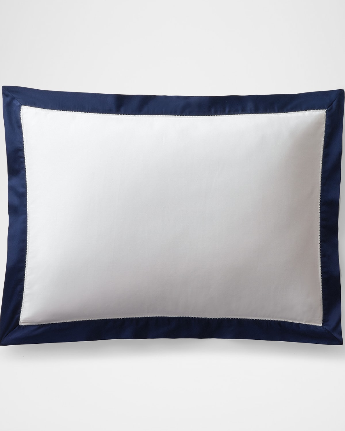 Polo Ralph Lauren Organic Sateen Border Standard Sham In Navy