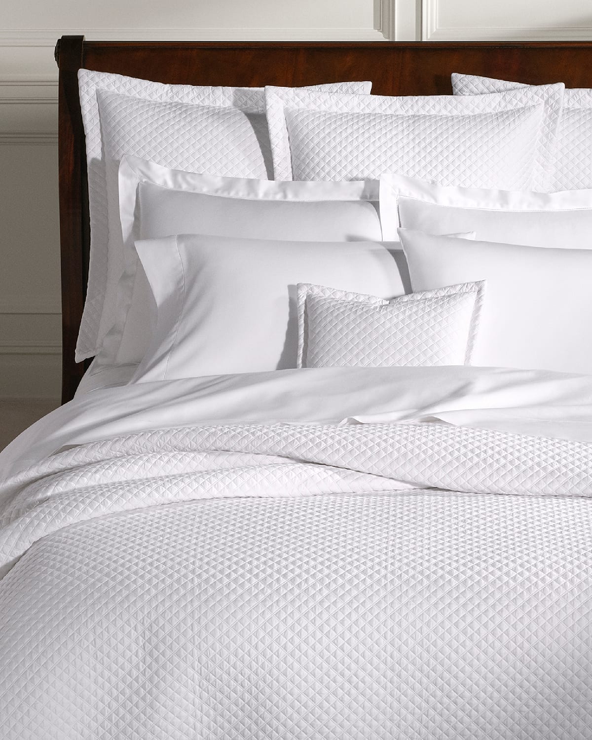Polo Ralph Lauren Quilted Sateen Argyle Quilt, Full-queen In White