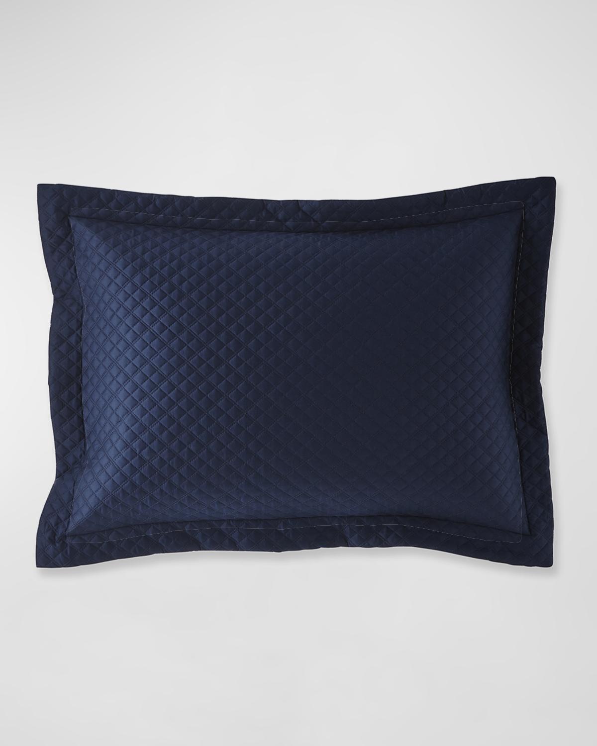 Quilted Sateen Argyle King Sham