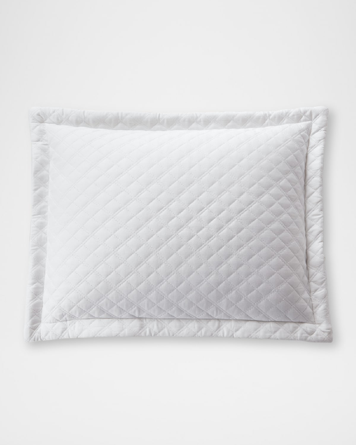 Polo Ralph Lauren Quilted Sateen Argyle Pillow In White