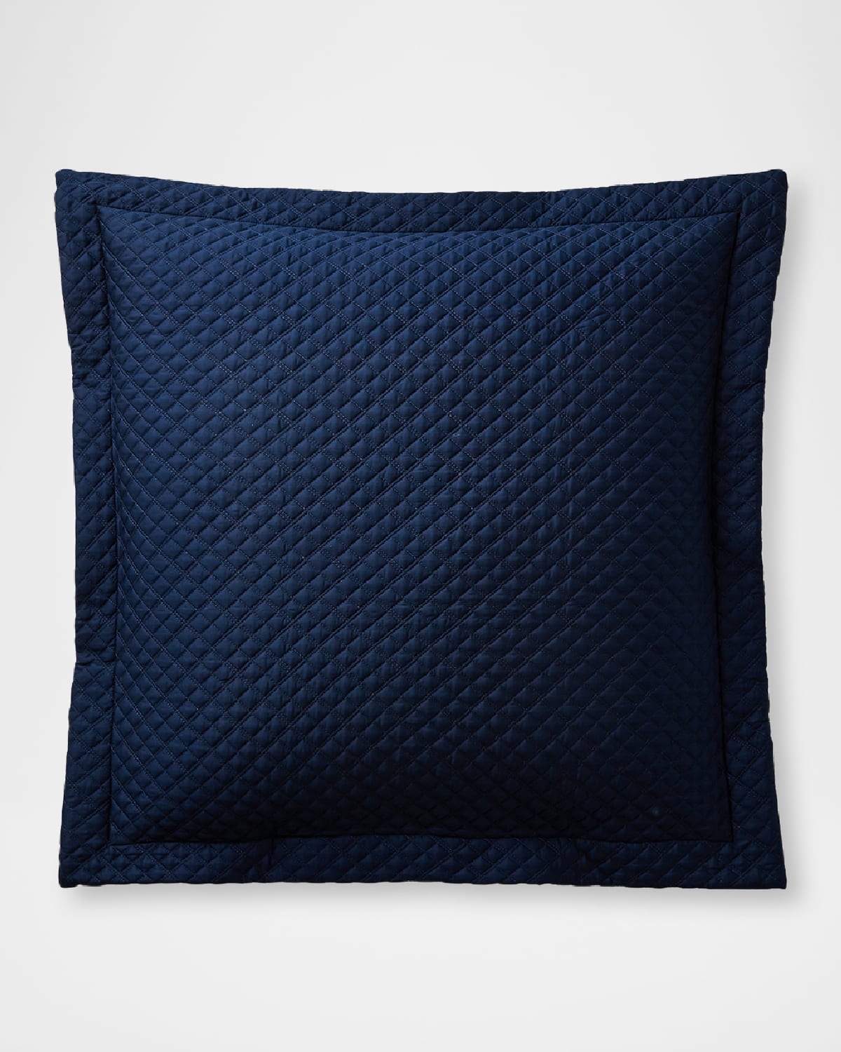 Shop Ralph Lauren Quilted Sateen Argyle Pillow In Navy