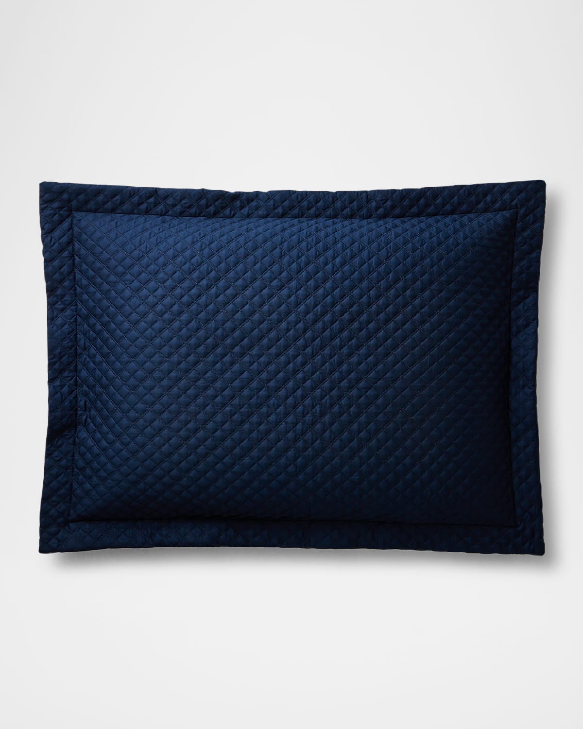 Polo Ralph Lauren Quilted Sateen Argyle Standard Sham In Navy