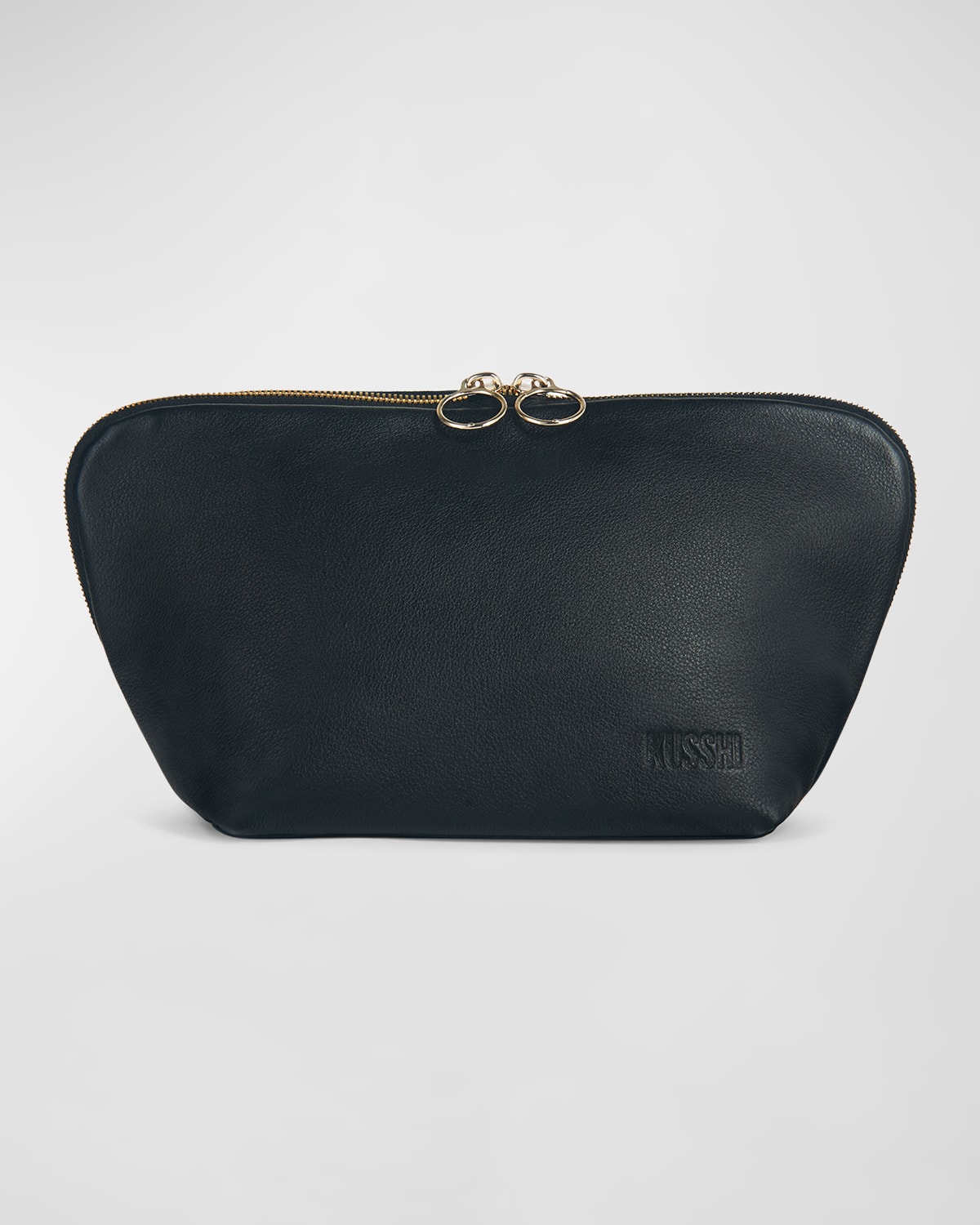 Signature Leather Makeup Bag