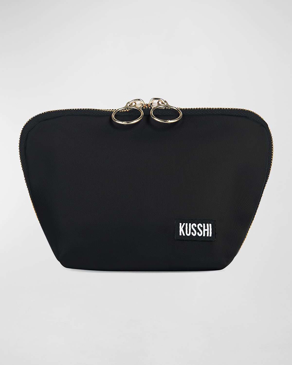 Kusshi Everyday Makeup Bag In Blk/coolgreynylon
