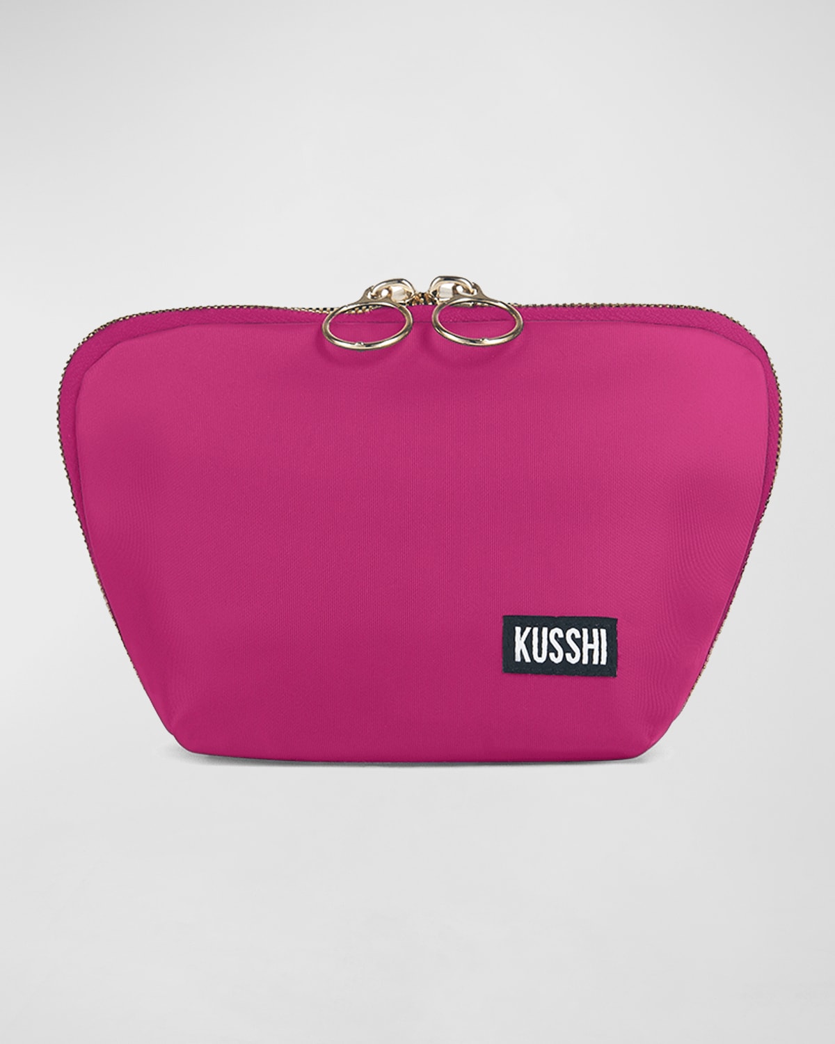 Kusshi Everyday Makeup Bag In Pink/teal Nylon