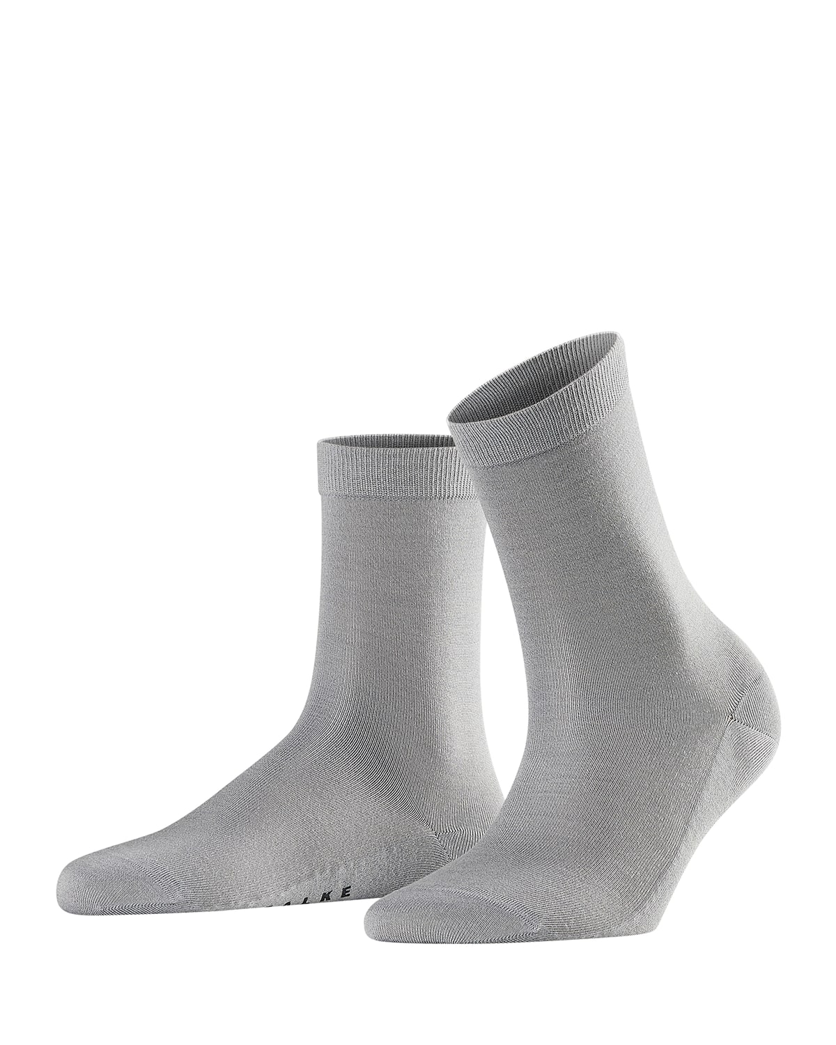 Shop Falke Sensual Silk Socks In Silver
