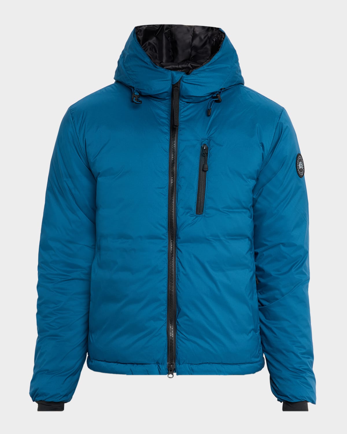 Canada Goose Black Label Lodge Hoody Packable Down Jacket In Blue