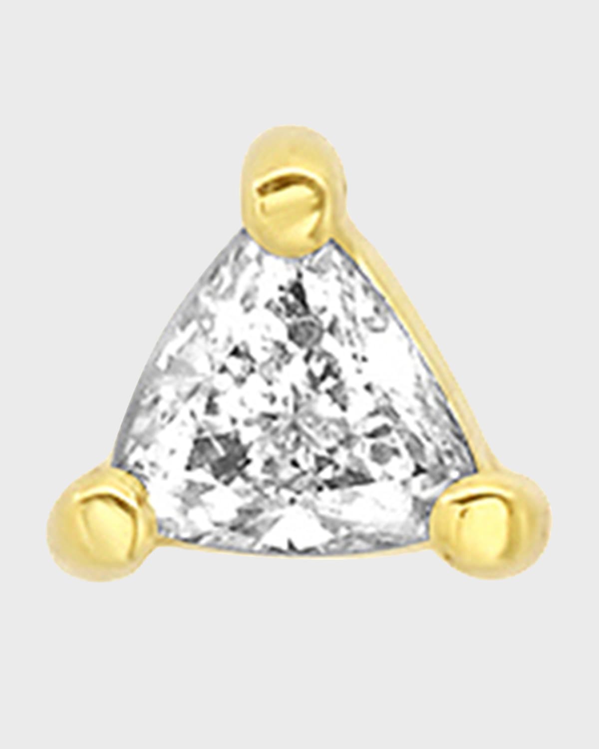 Jennifer Meyer Trillion-cut Diamond Stud Earring, Single