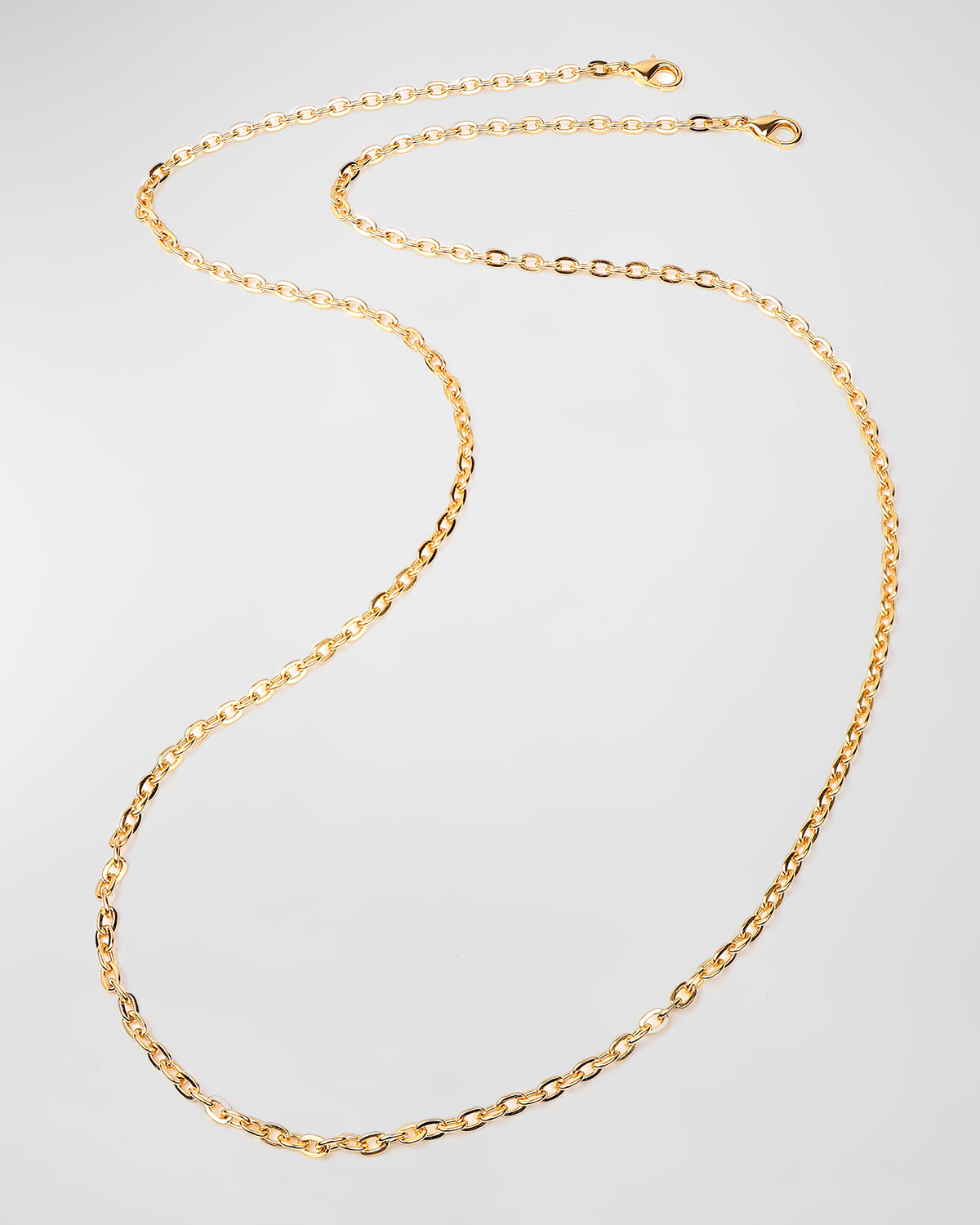 Ben-amun Mask Chain, 36"l In Gold