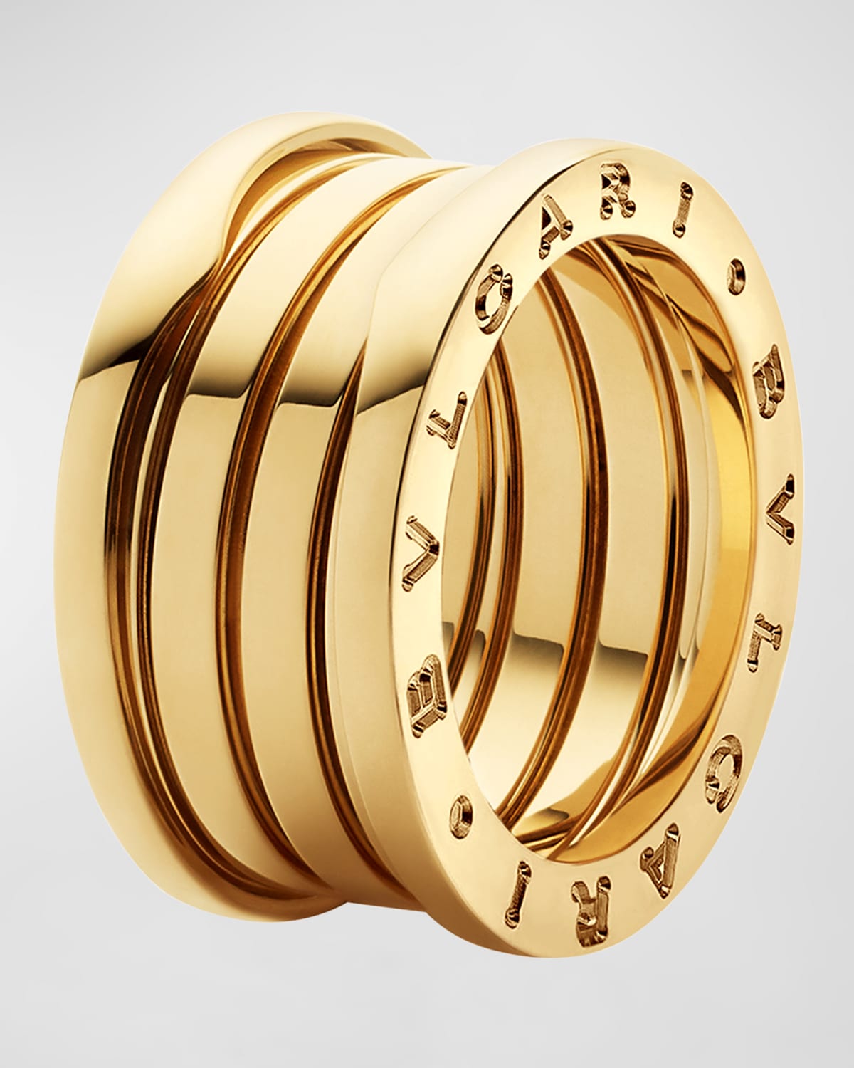 B.Zero1 18k Gold 4-Band Ring, Size 60