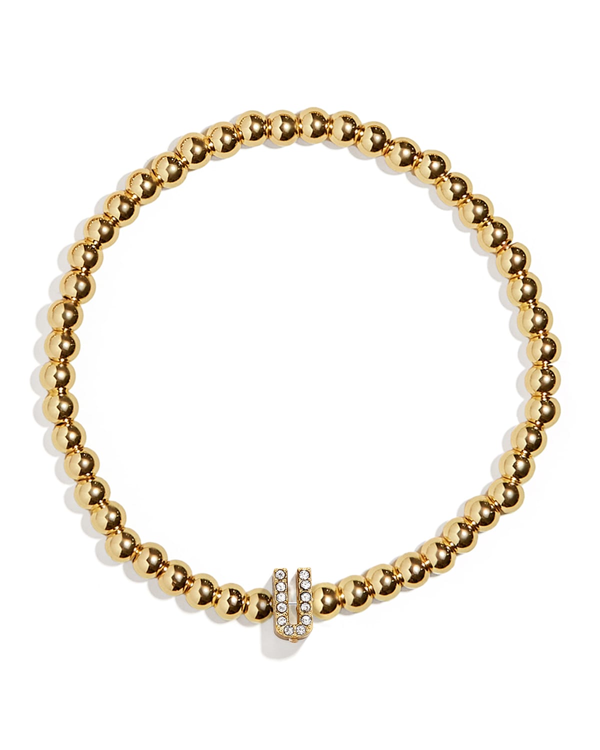 Baublebar Pisa Pave Initial Bracelet In U