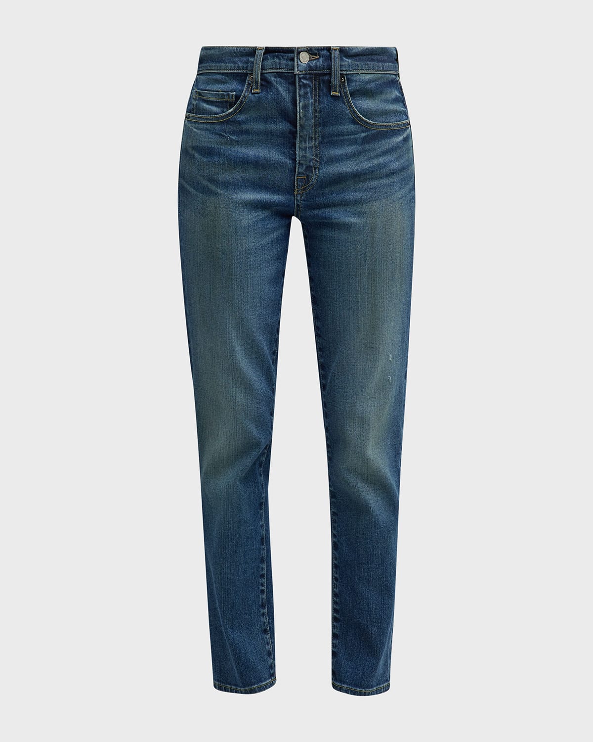 Mid Rise Ankle Jeans