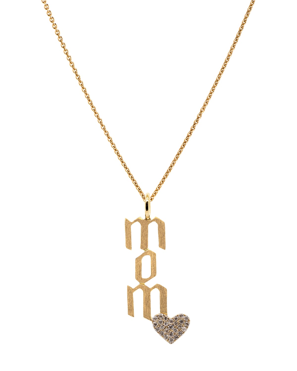Bridget King Jewelry Mom Diamond Heart Necklace