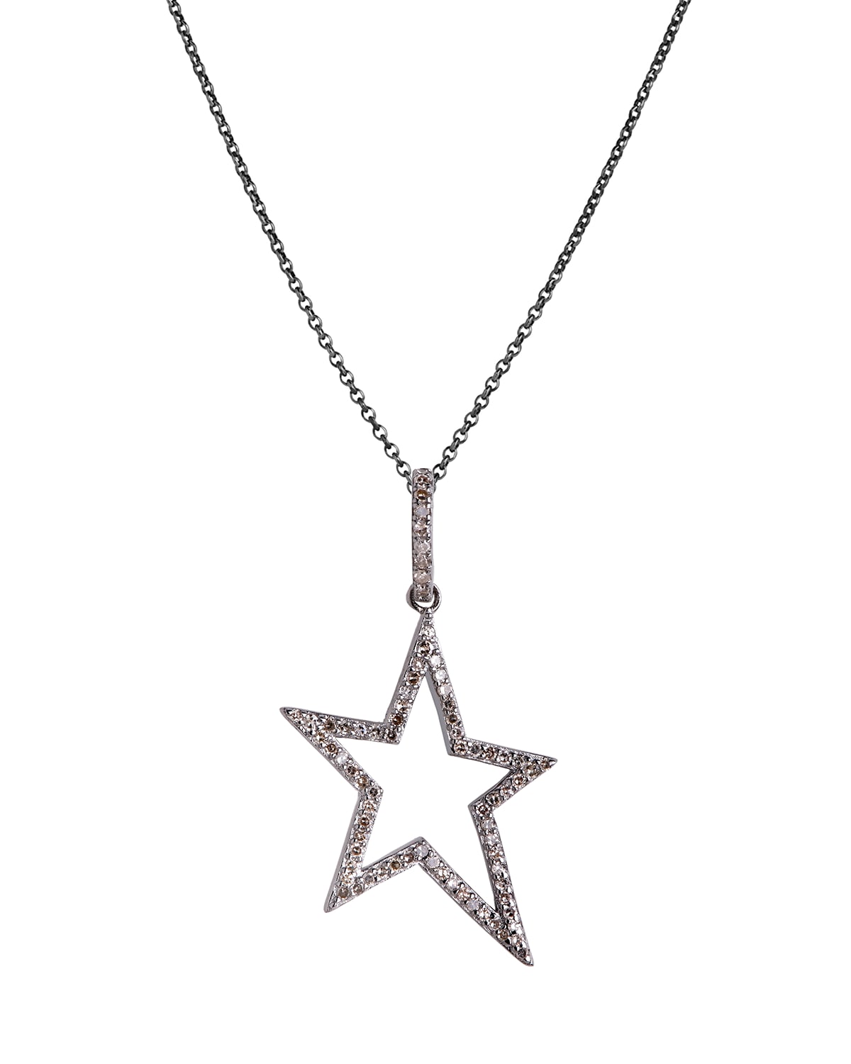 Bridget King Jewelry Hollow Diamond Star Necklace
