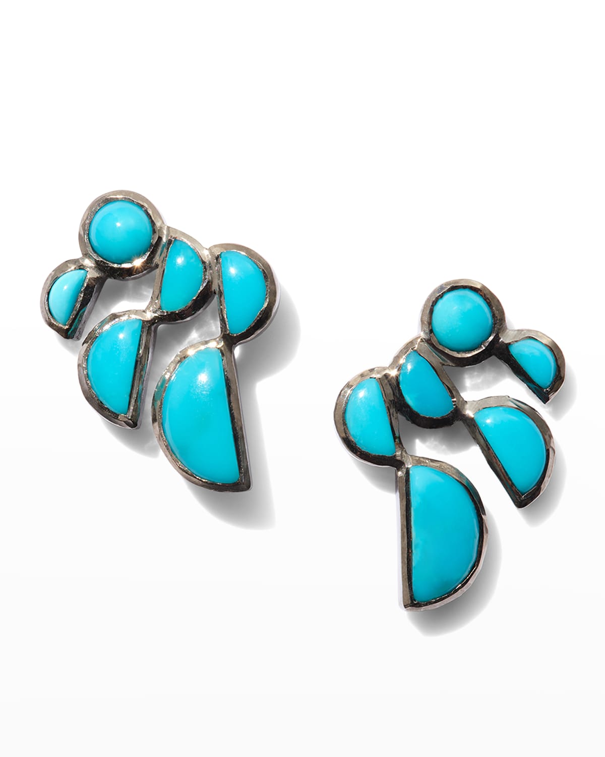 Prawn Earrings in Turquoise