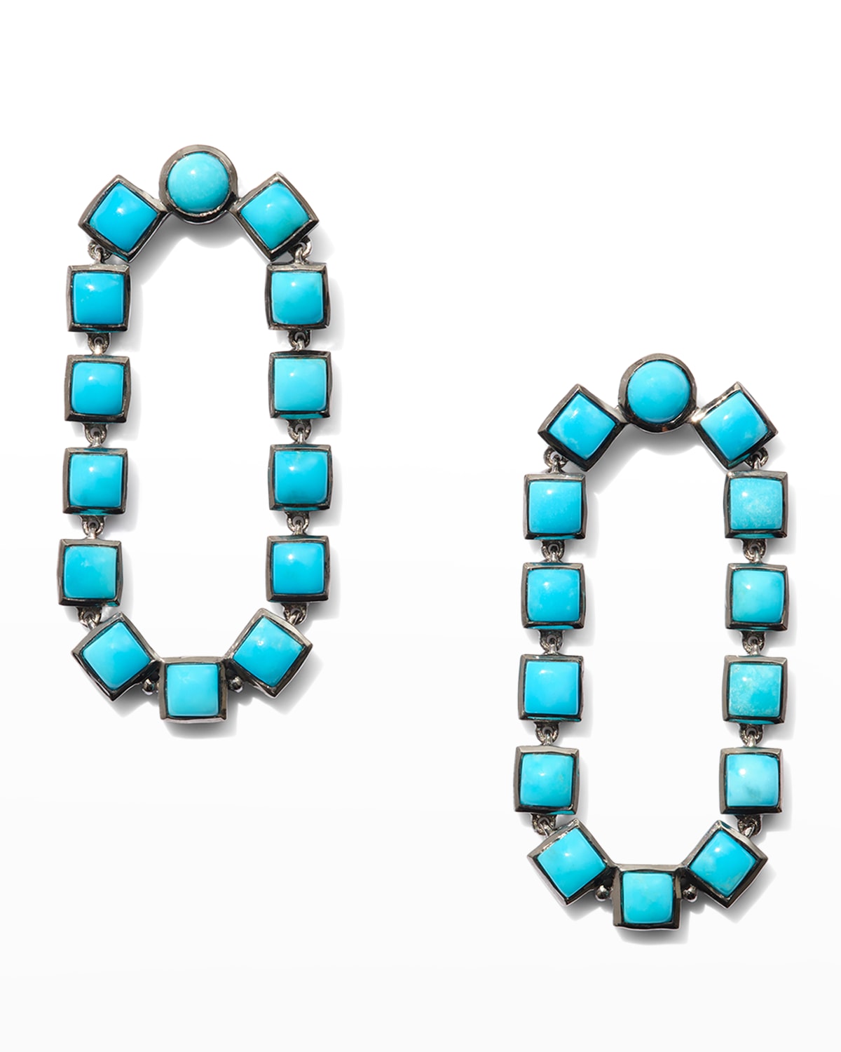 Loop Earrings in Turquoise