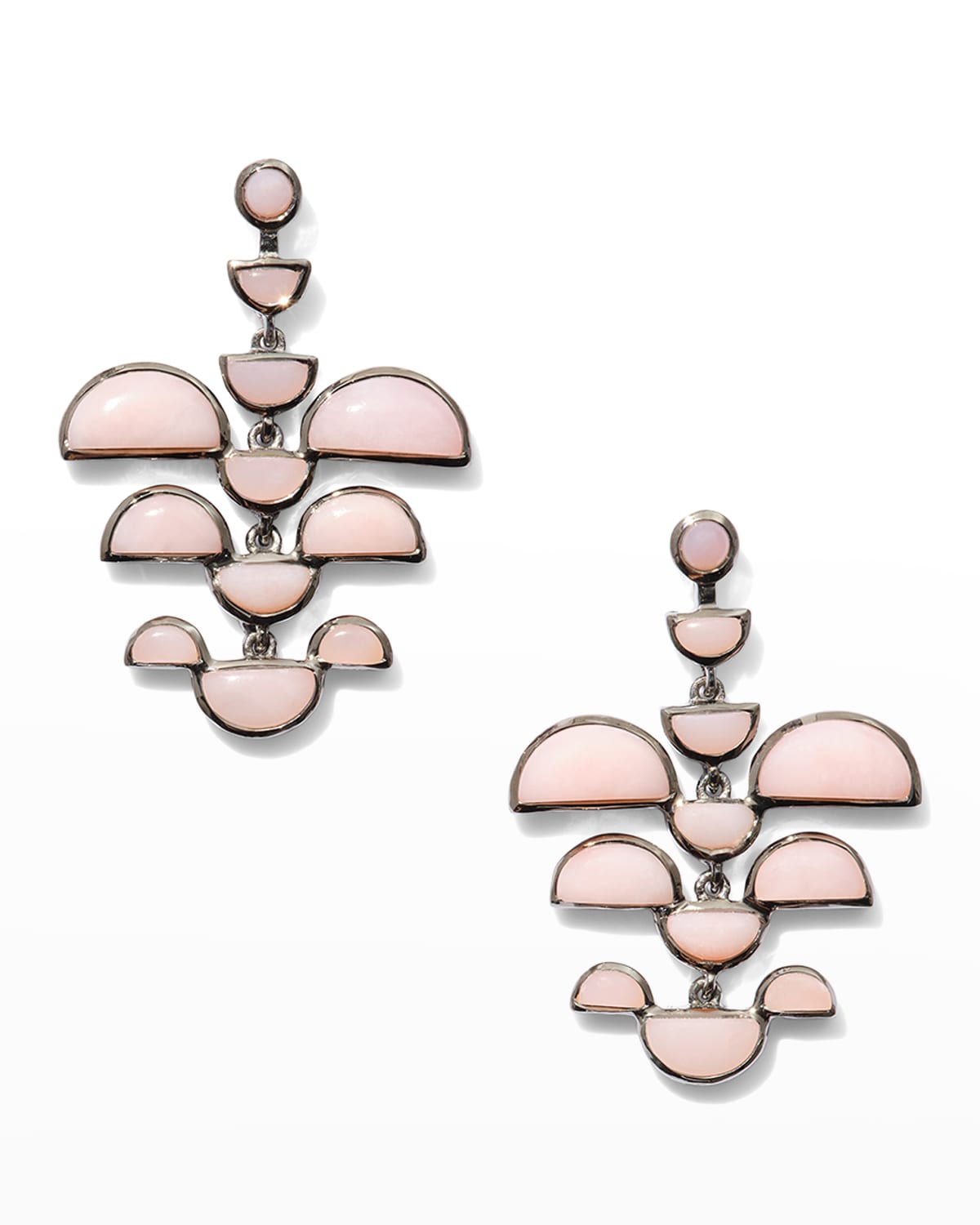 Nakard Phoenix Dangle Earrings In Pink Opal