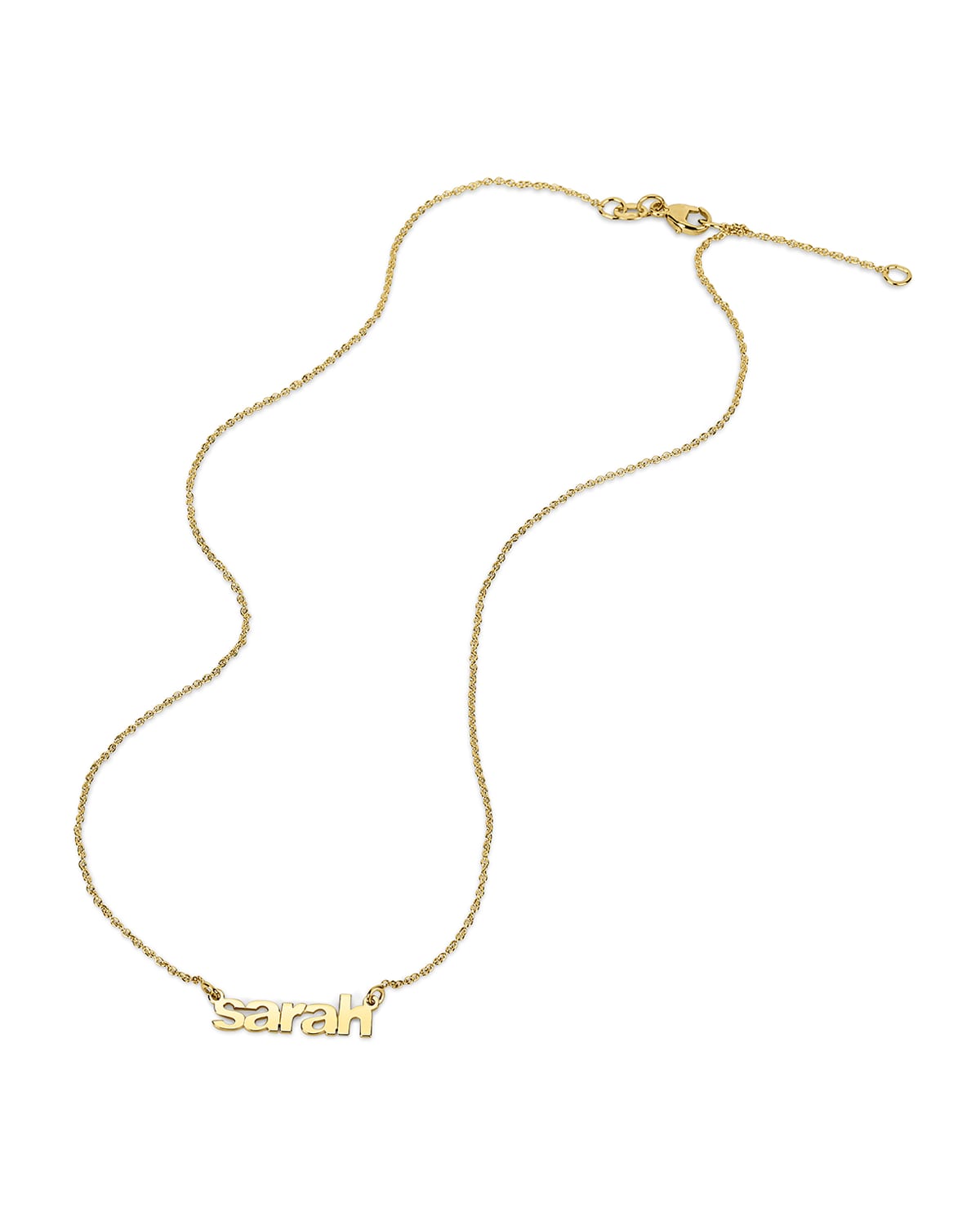 Sarah Chloe Ava 14k Gold Lowercase Name Necklace