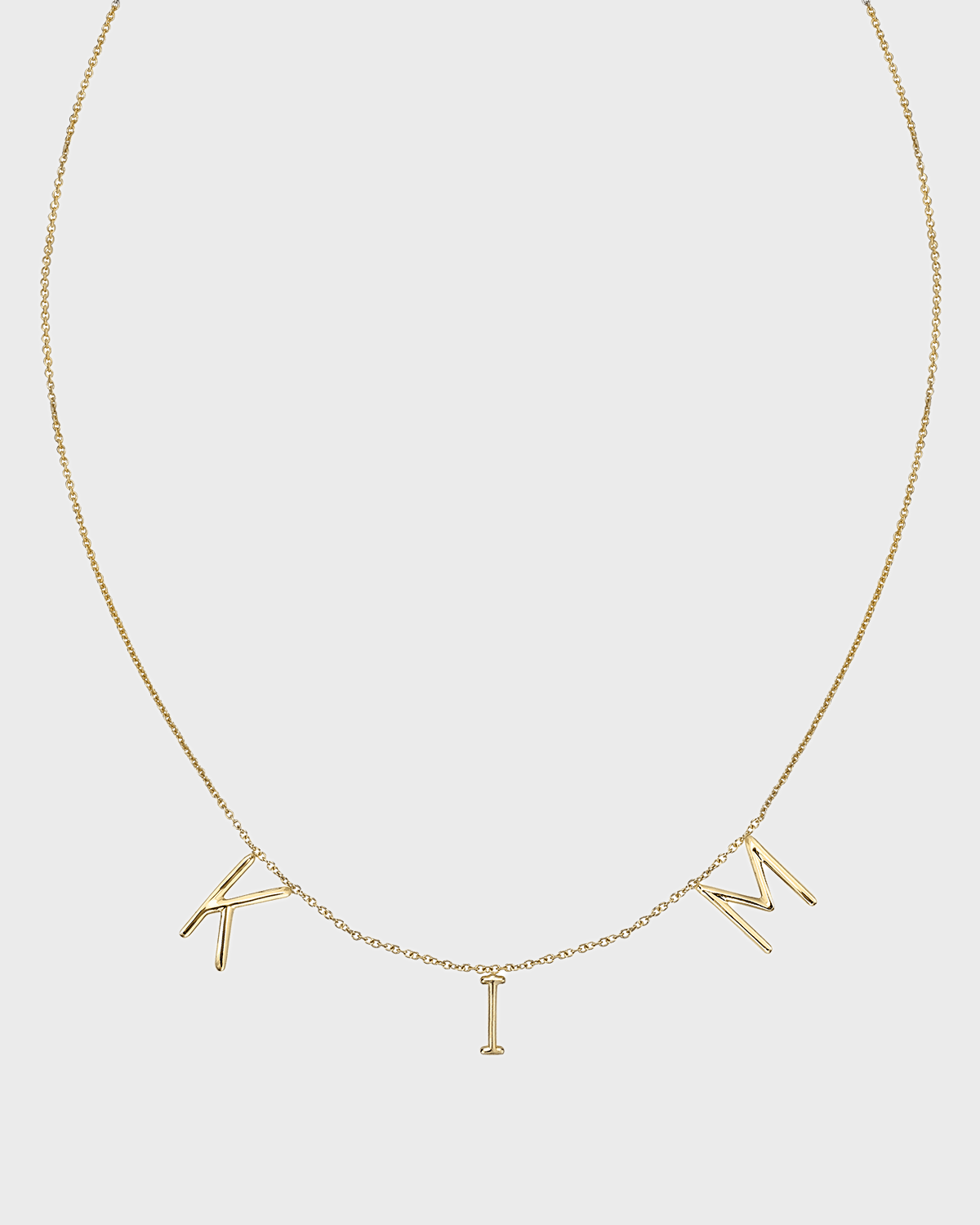 Amelia 14K Gold Personalized 3-Letter Necklace (Made to Order)