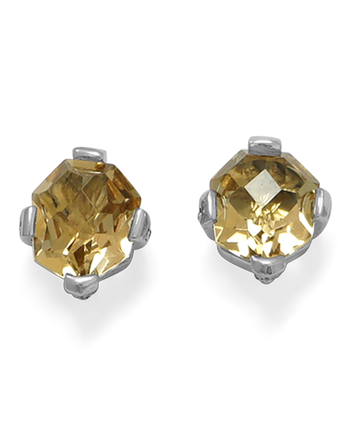 Stephen Dweck Faceted Galactical Gemstone Earrings In Champagne Quartz