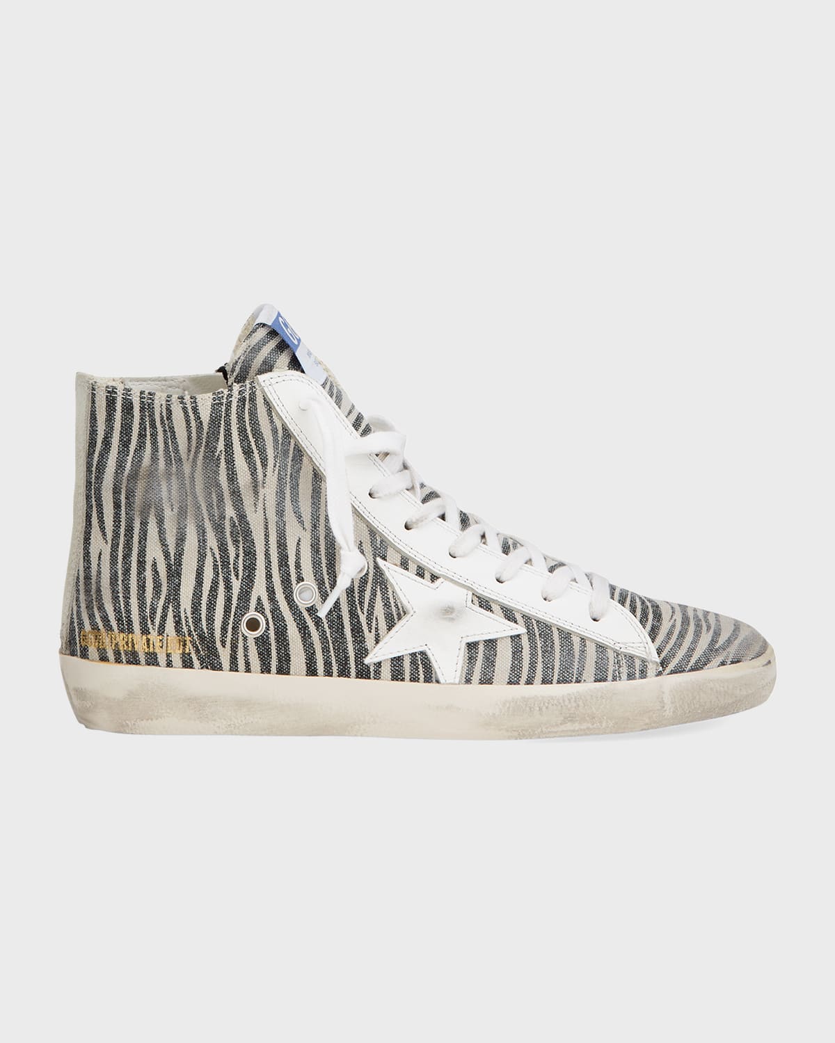 Golden Goose Zebra-Print Canvas Sneakers | Smart Closet