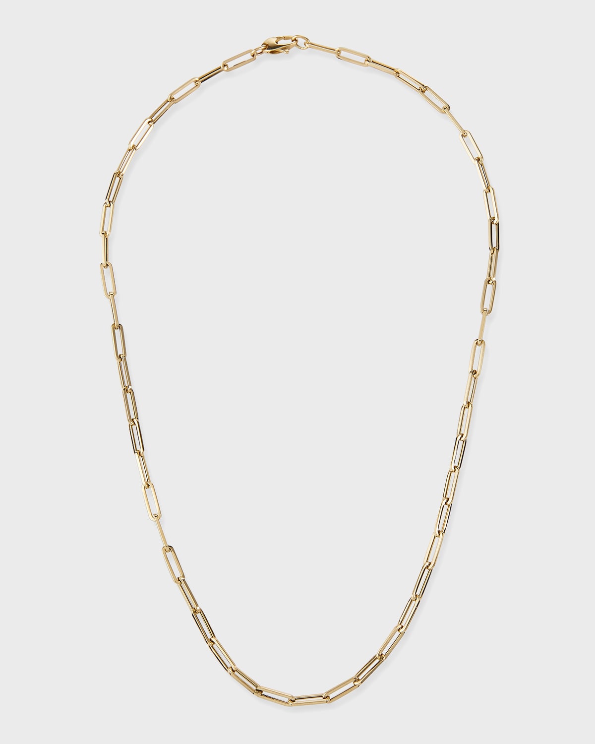14k Small Link La Seta Necklace, 20"L