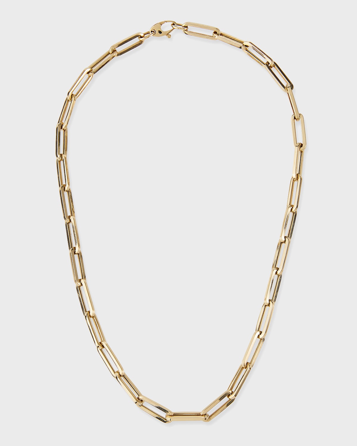 Kastel Jewelry 14k Medium Link La Seta Necklace, 16"L