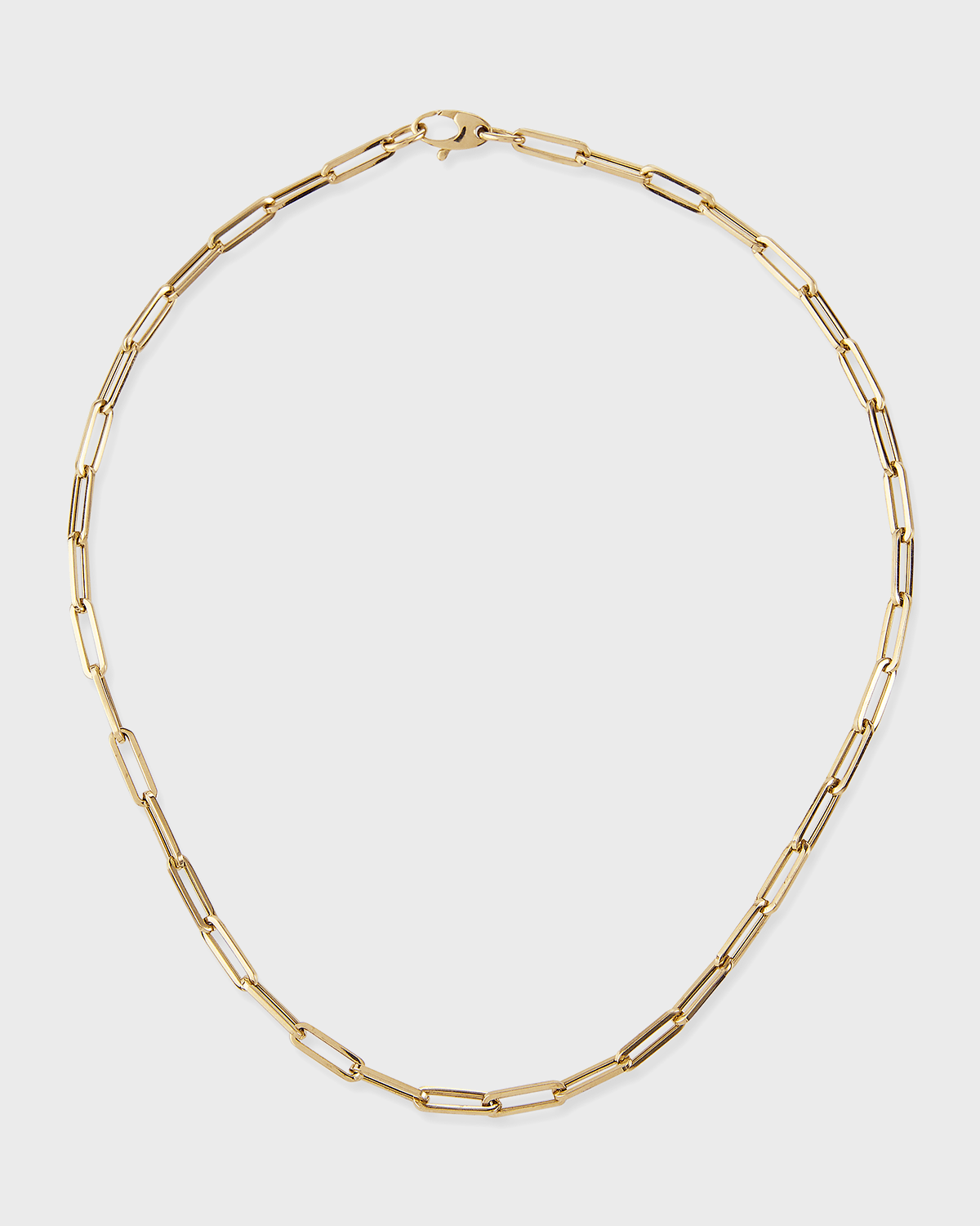 Kastel Jewelry 14k Small Link La Seta Necklace, 16"L