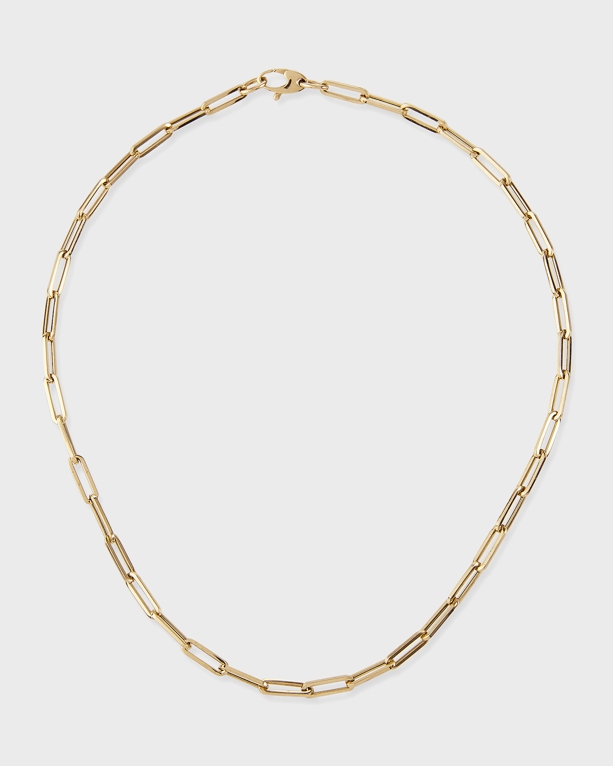 14k Small Link La Seta Necklace, 16"L