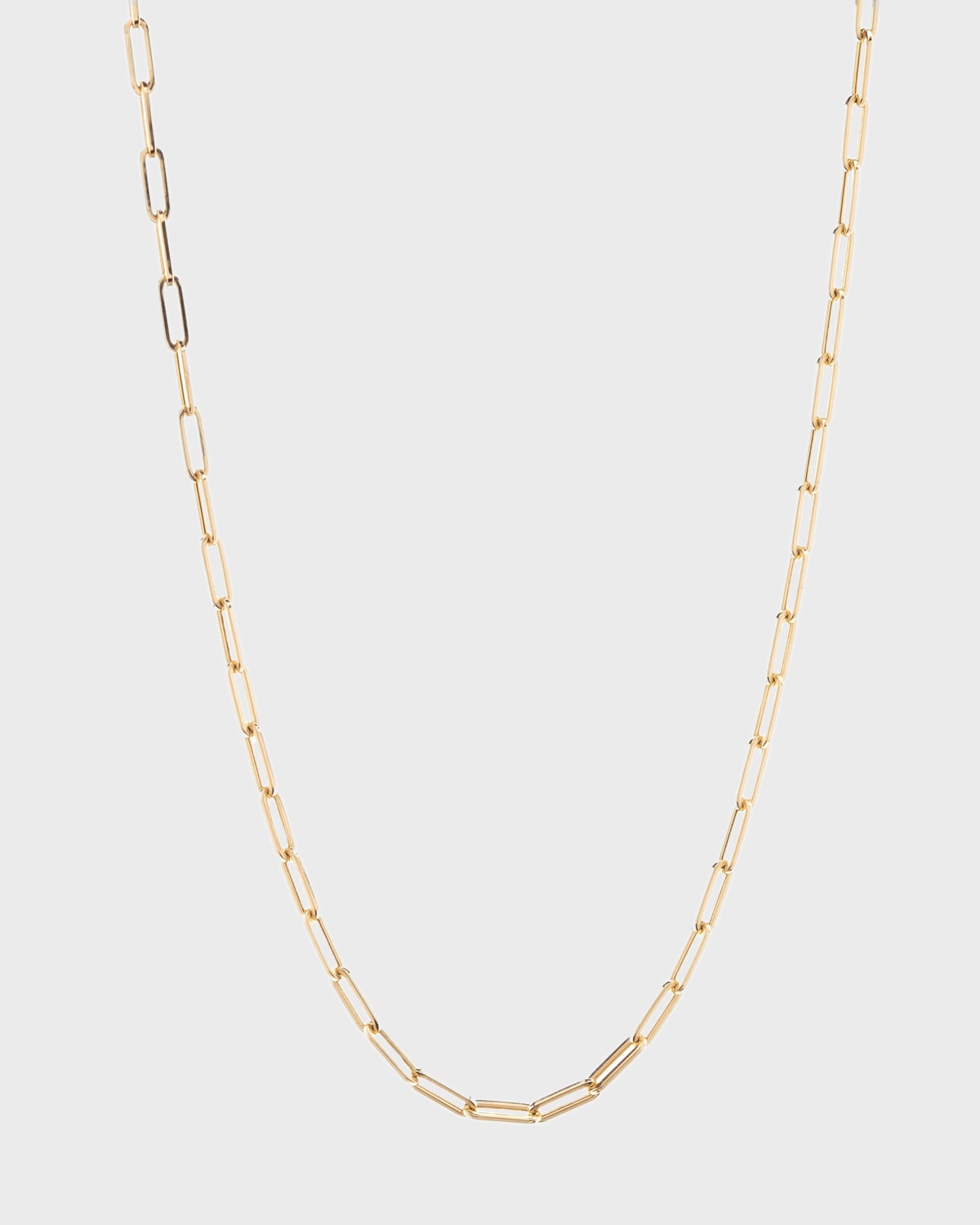 Kastel Jewelry La Seta 14k Rose Gold XS Link Necklace, 16"L