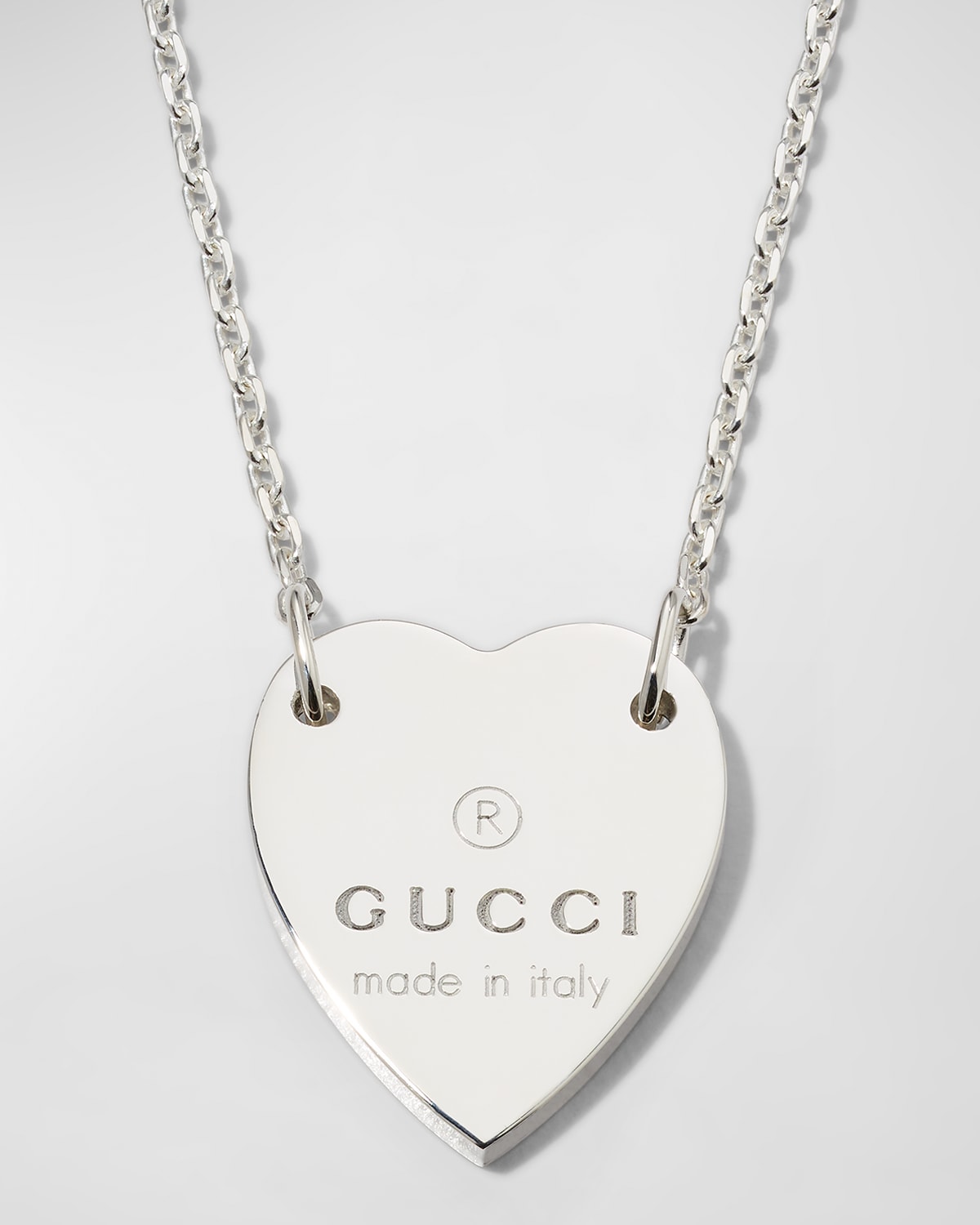 Engraved Heart Trademark Necklace