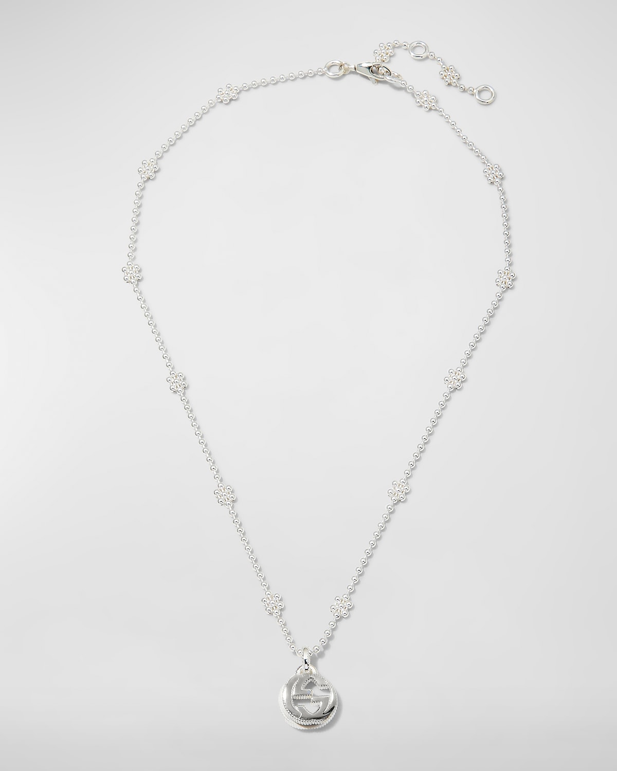 Interlocking G Necklace, Silver