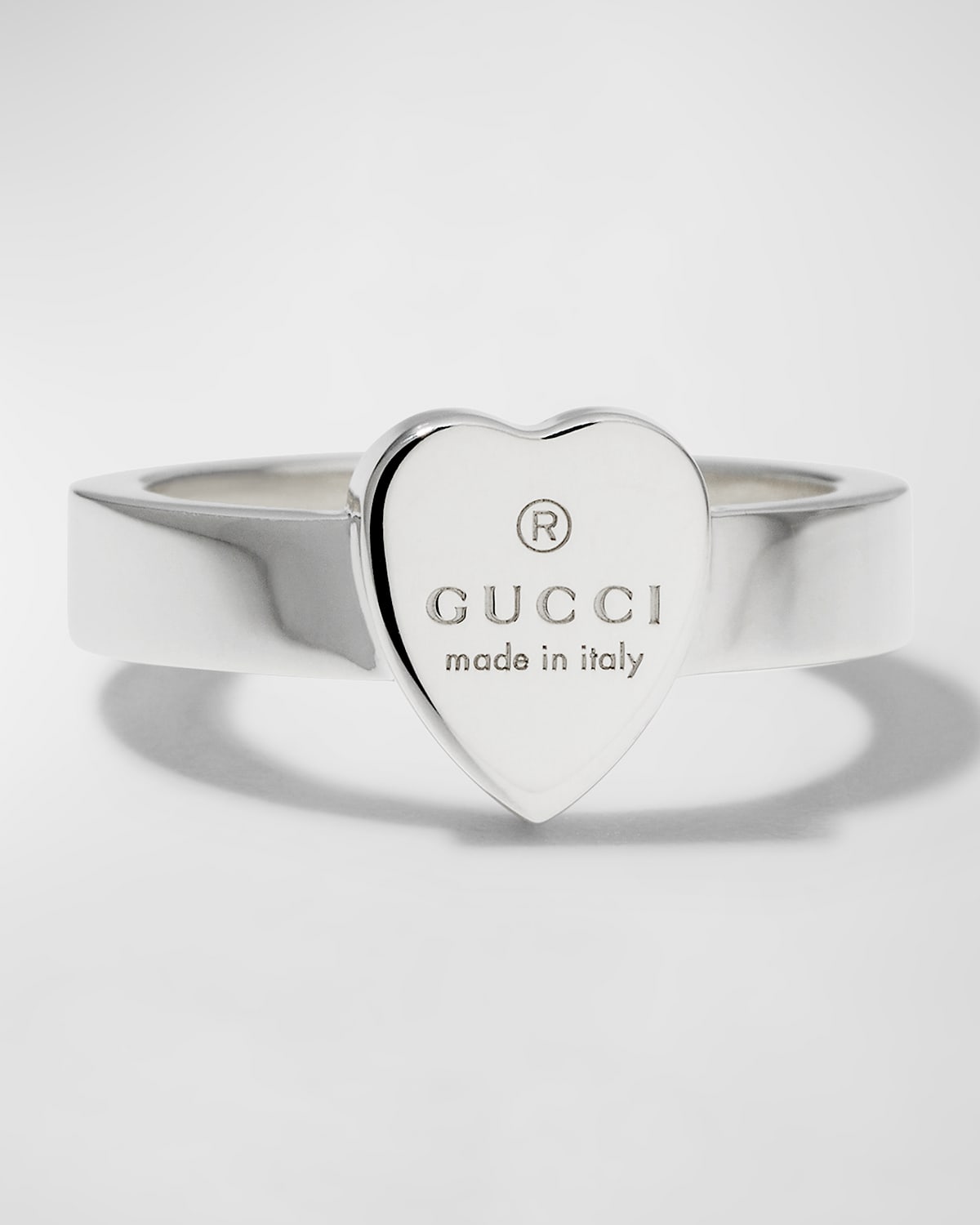 Engraved Heart Trademark Ring