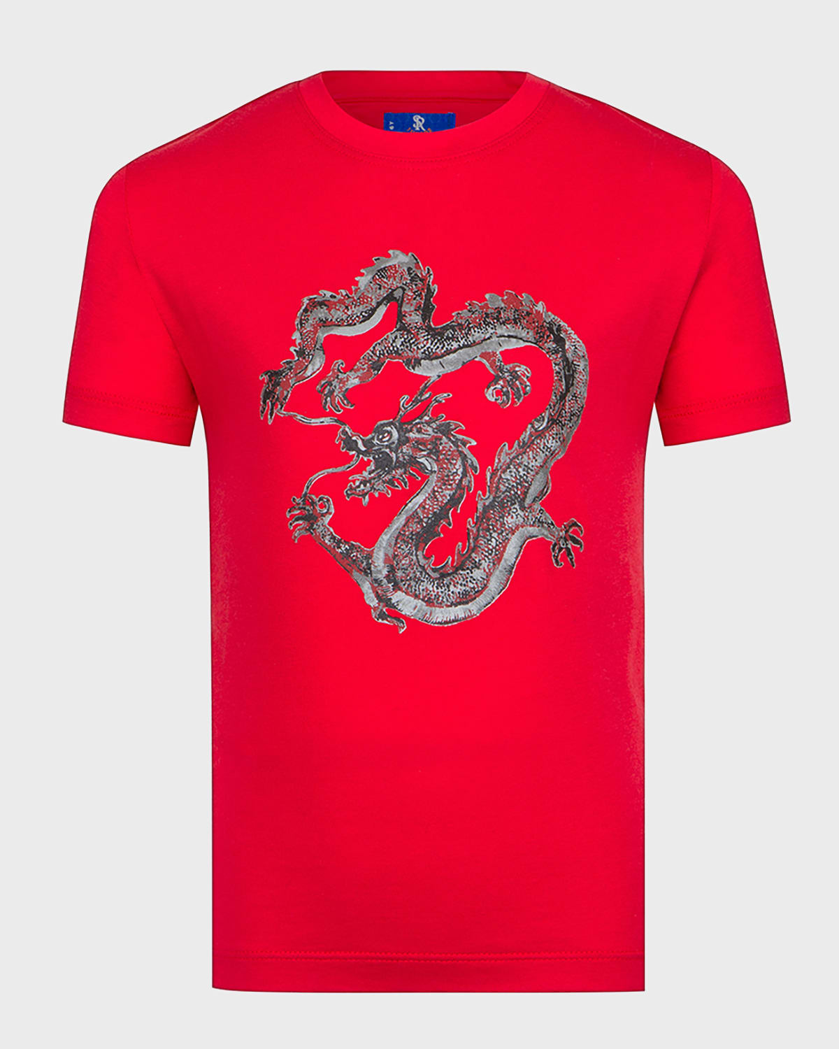 Boy's Dragon Printed Short-Sleeve T-Shirt, Size 4-14