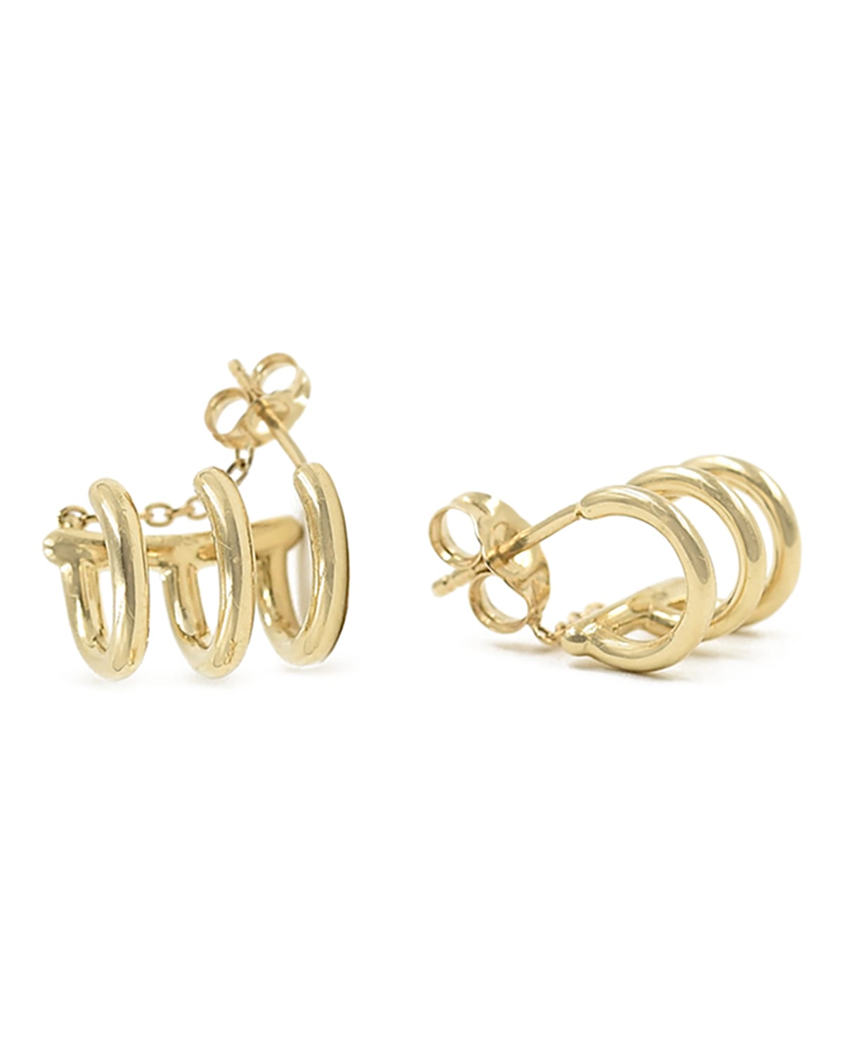 BONDEYE JEWELRY 14k Gold 3-Hoop Earrings
