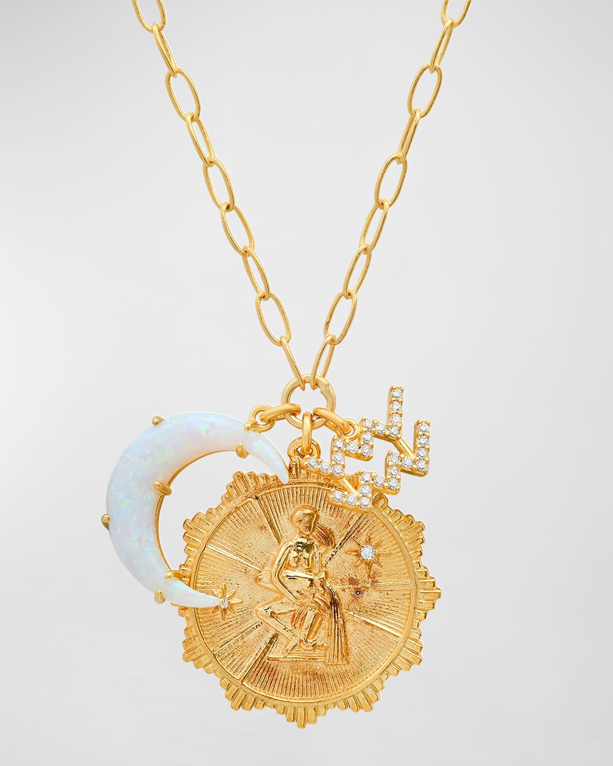 Tai New Zodiac Charm Necklace In Aquarius