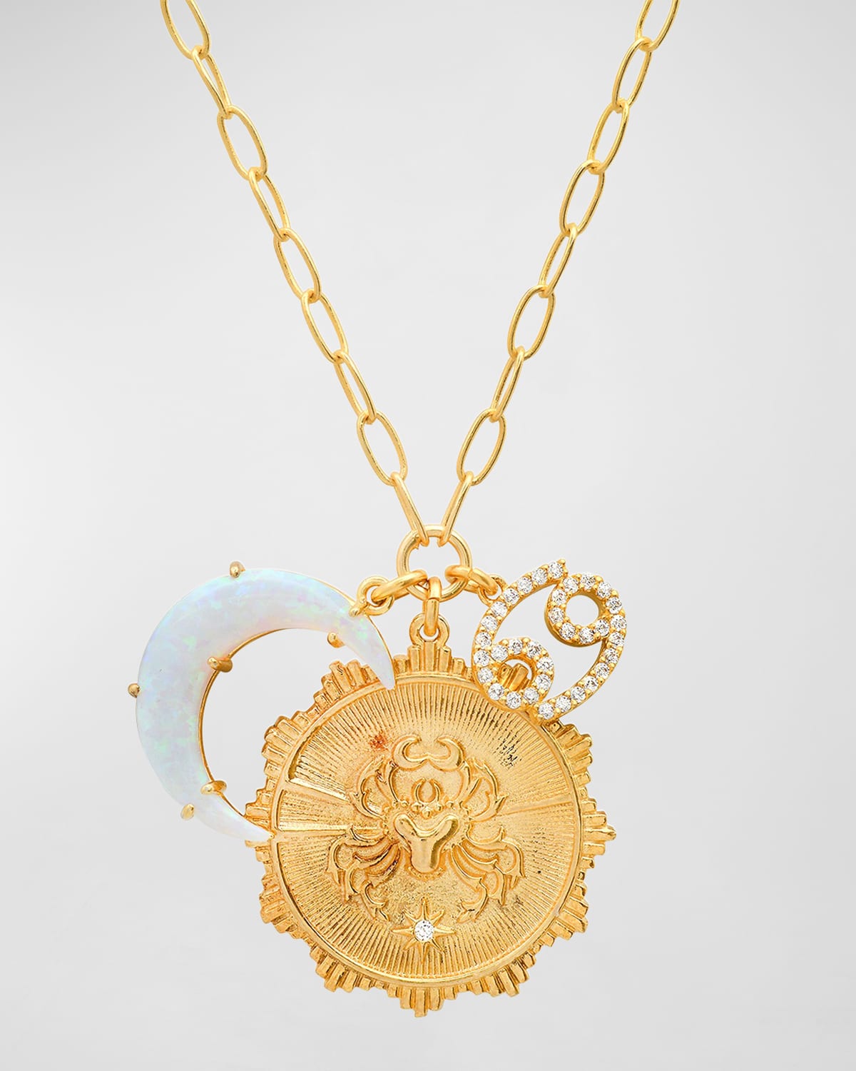 Tai New Zodiac Charm Necklace In Cancer